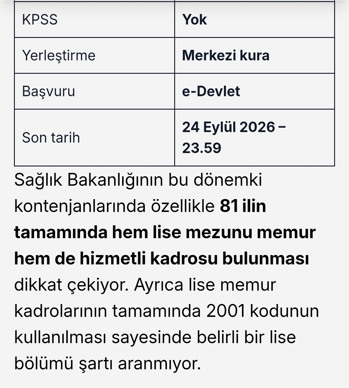 Sağlık Bakanlığı 81 İlde 480 Personel Alımı Yapacak: Lise Mezunu Memur ve Hizmetli Kadroları Açıldı! 15 Screenshot 2026 09 19 20 11 34 878 com.android.chrome edit